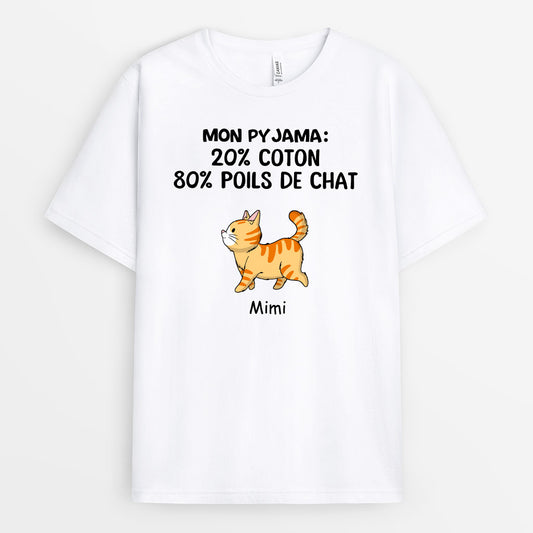 0244A238DFR1 cadeau personnalisable T shirt chats personnes