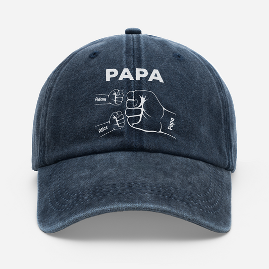 0263AFR1 cadeau papa papy et enfant casquette_ personnalisee delavee pour homme 0263ajsf8b