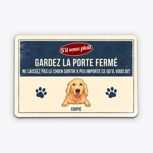 0603EFR2 Cadeau Personnalise Plaque Gardez LaPorte Amoureuxdes Chiens_2d284707 9770 4b00 a81c c34643dd7d5f