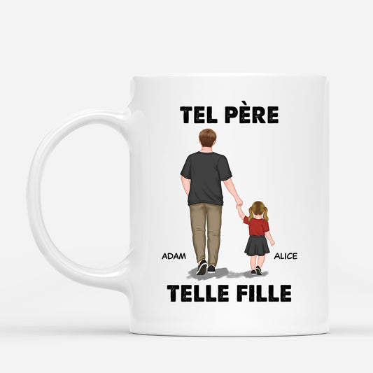0770MFR1 cadeau personnalise mug papa fille papa papi