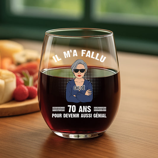 1048IFR2 verre a vin sans pied personnalise pour homme il ma fallu 30 ans 1048i3z8b