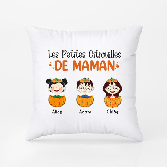 1213PFR1 Cadeau Personnalise Coussin Citrouilles Mamie Grand mere