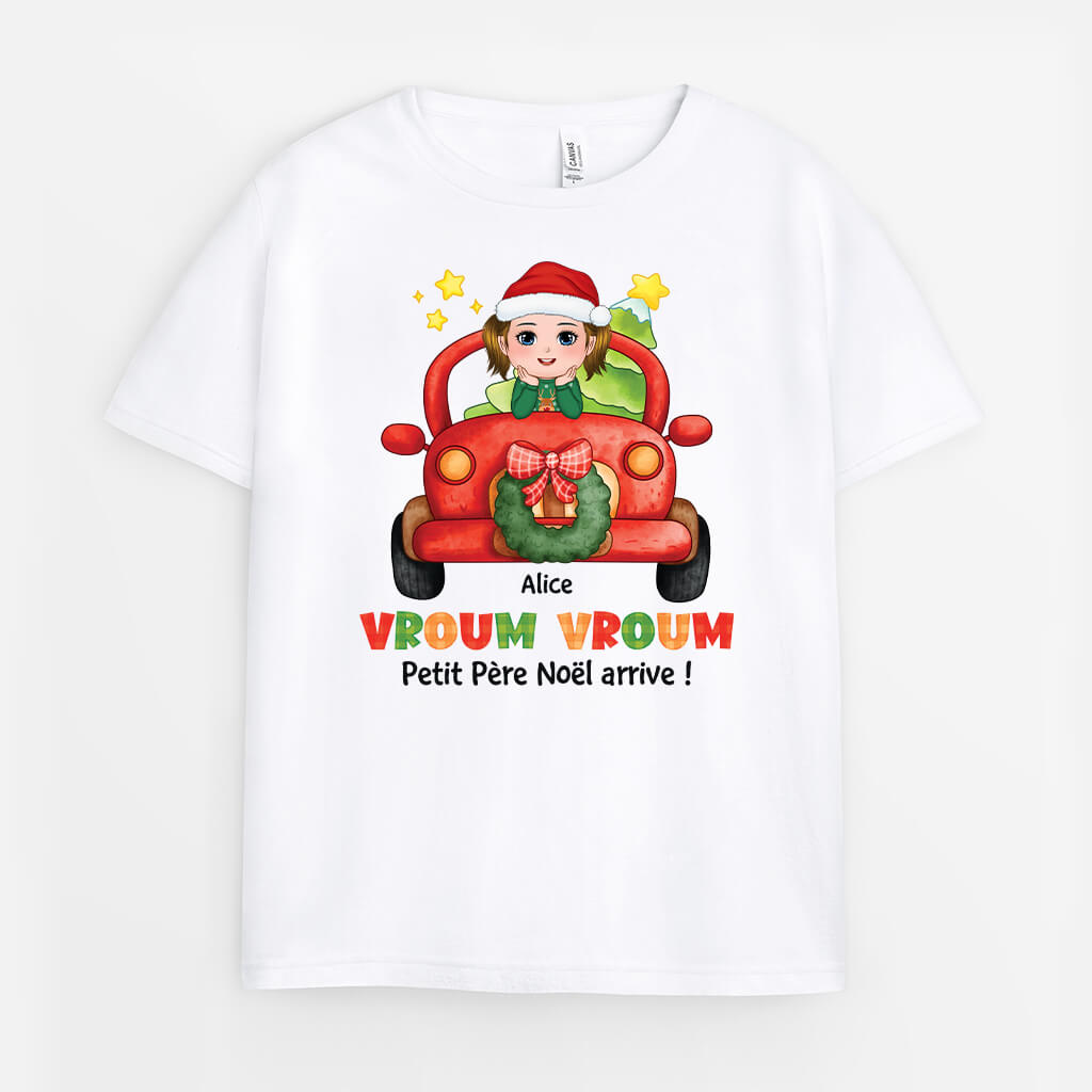 Petit Père Noël Arrive - Cadeau Personnalisé | T-shirt pour Noël