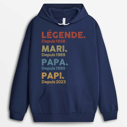 1503AFR2 t shirt legende mari papa papi depuis version blanc personnalise_b90ebfe3 24e1 4e24 b4e5 cedff7e36b55