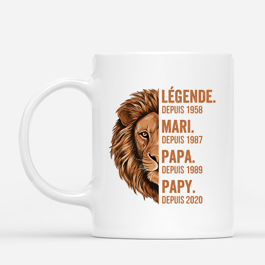 1632MFR1 mug legende papa papy lion personnalise_bc3eaf24 4037 4f26 9968 98f5f60eb259