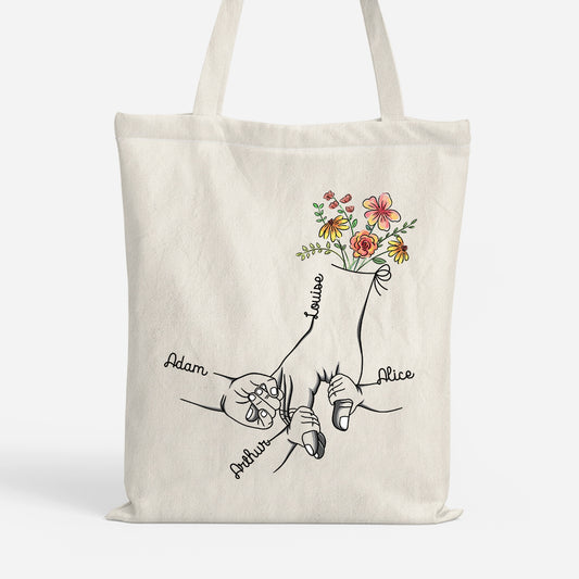 1672BFR1 tenir sa main tote bag personnalise mamie_ maman 1672b6p5a