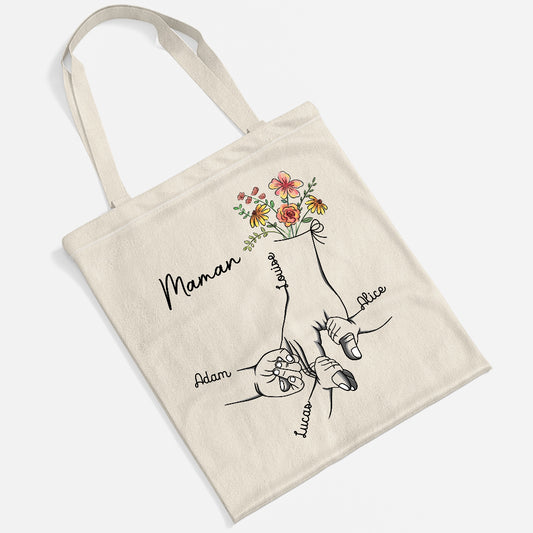 1672BFR2 tenir sa main tote bag personnalise mamie_ maman 1672b6p5a