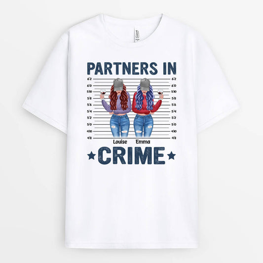 1685AFR2 t shirt crime est notre affaire personnalise