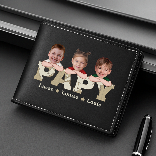 1717JFR2 portefeuille en cuir personnalise papa avec visages 1717j_578f2c68 6a13 481e a4c9 b81b9db933df