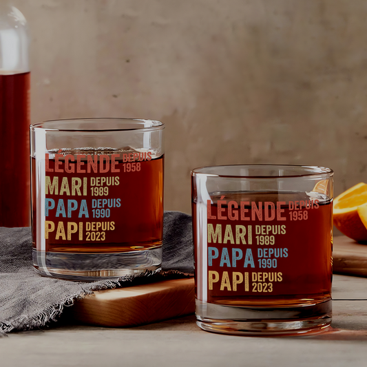 1732IFR1 verre a whisky personnalise legende mari papa papy depuis 1732ikh5b