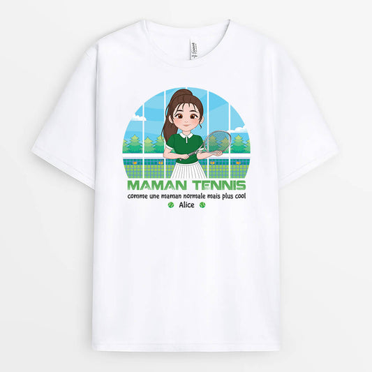 1848AFR1 t shirt maman tennis personnalise
