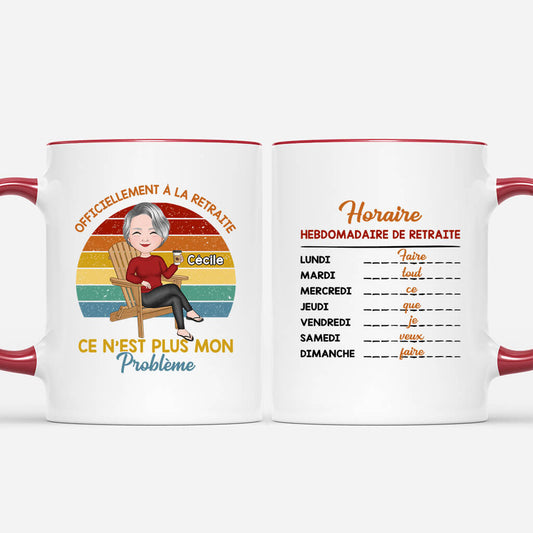 1862MFR1 mug officiellement a la retraite personnalise