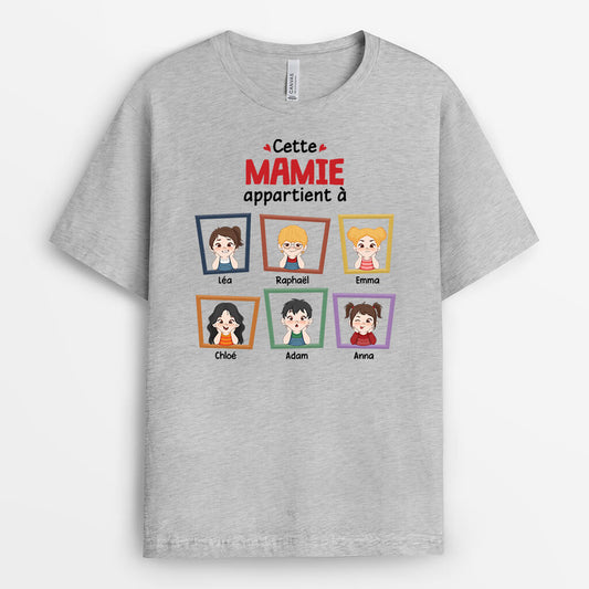 1942AFR1 t shirt cette maman mamie appartient a fenetre personnalise_5dde5fc1 e532 43f9 82d9 c65367035ec3