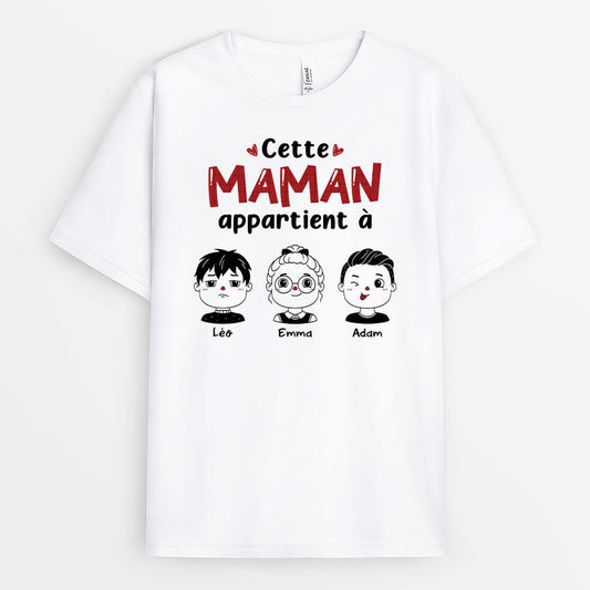 1960AFR1 t shirt cette maman mamie appartient a noir et blanc personnalise_c7297552 2e83 43bf ad6a 6291be407f80
