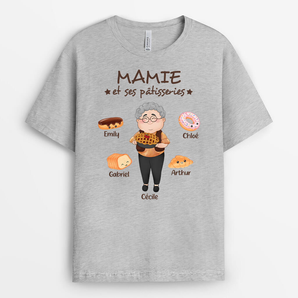 Maman/ Mamie Gâteau - Cadeau Personnalisé | T-shirt pour Femme