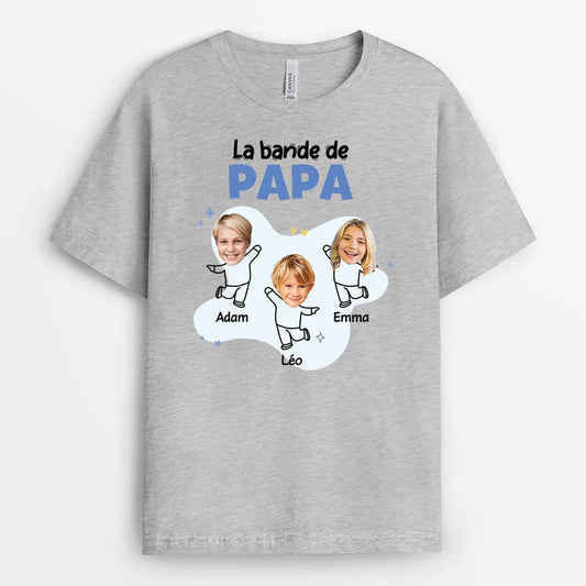 2139AFR2 t shirt la bande de maman mamie photo personnalise