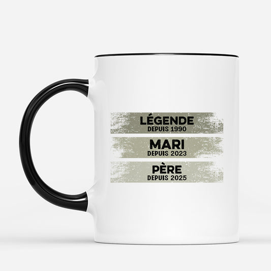 2193MFR2 mug personnalise legende mari papa papy depuis version clair 2193m5l5b_0c2b3081 8cea 45e2 b659 e8e7e4c4d52d