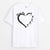 Maman Chien Avec Empreintes Version Simple - Cadeau Personnalisé | T-shirt pour Amoureux Des Animaux