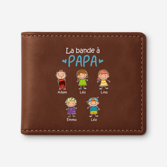 2231JFR1 portefeuille en cuir personnalise la bande a papa version mince 2231jkm5b