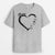 Maman Coeur Avec Visages - Cadeau Personnalisé | T-shirt pour Maman