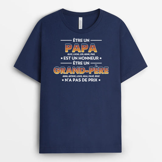 2306AFR2 t shirt etre papa est un honneur