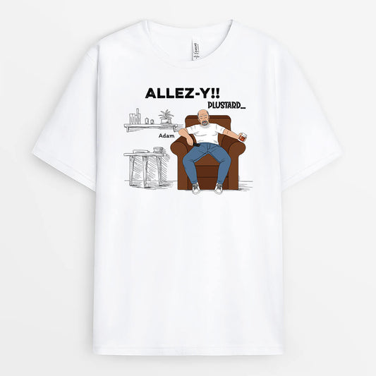 2314AFR1 t shirt allez y plus tard personnalise
