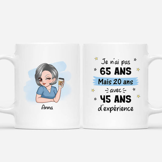 2527MFR1 mug je nai pas 65 ans jai 20 ans avec 45 ans dexperience personnalise_47ee5553 da97 4db2 81fb e7a88d4f56b8