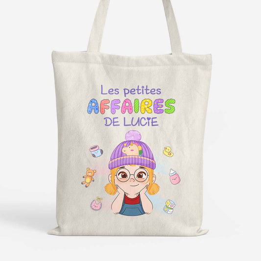 2651BFR1 les petites affaires de lucie tote bag personnalise pour fille