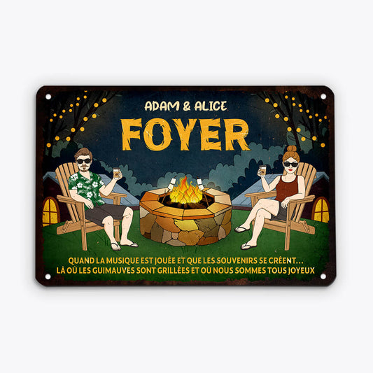 2665EFR1 le foyer de plaque humour pour couple