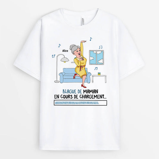2680AFR2 blague de papa en cours de chargement t shirt papa personnalise humour