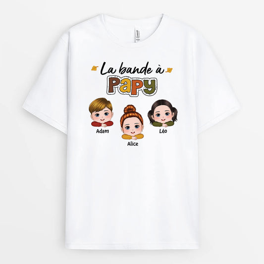 2695AFR1 la bande de maman version automne t shirt maman personnalise pour automne