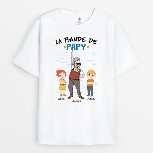 2698AFR1 la bande de papy qui danse t shirt personnalise papy original