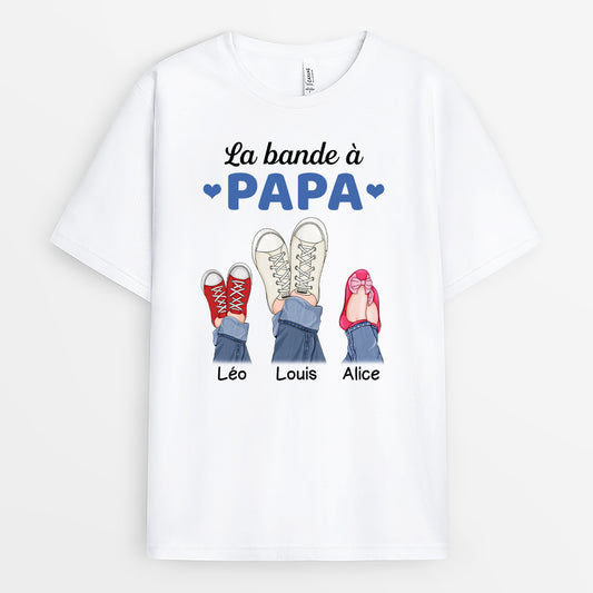 2703AFR1 la bande a papa version chaussures t shirt personnalise papa
