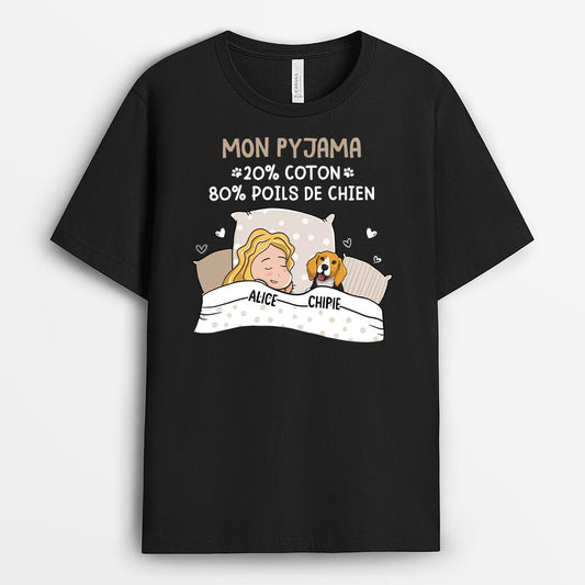 2729AFR1 mon pyjama 20_ coton 80_ chien t shirt chien original