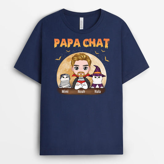 2777AFR2 papa chat version halloween t shirt personnalise avec chat pour halloween_8758d31a 6aec 44c1 aa80 1639b616d07d