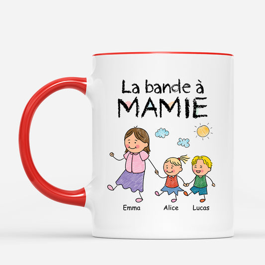 2793MFR2 la bande a papy version dessin au crayon de couleur mug personnalise papy