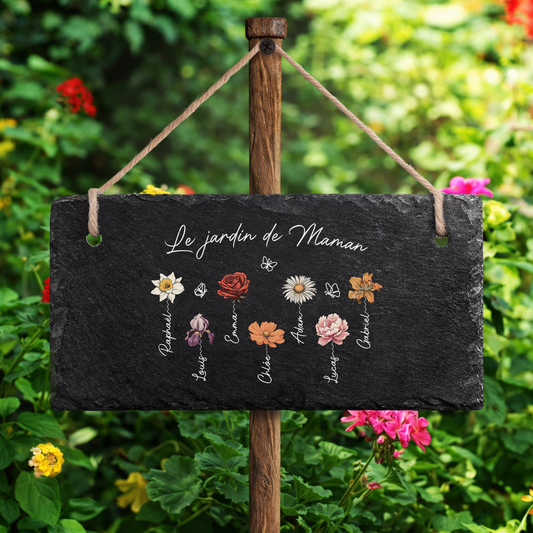 2966AFR2 le jardin de mamie maman plaque ardoise personnalisable decorative 2966ae8f5a