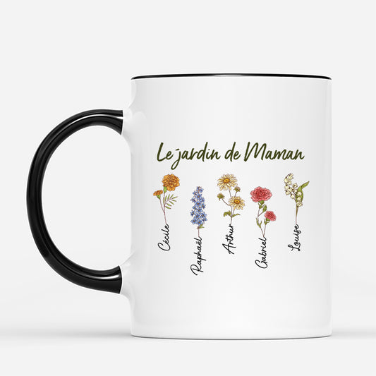 3097MFR2 le jardin de mamie retro mug personnalise mamie
