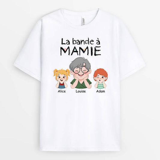 3100AFR1 la bande a maman version visage drole t shirt personnalise maman_4b519c5f 2c15 489e 9567 3efc623d1eaf