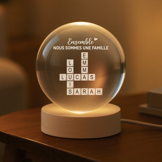 3221LFR2 ensemble nous formons une famille boule de cristal personnalisee 3221l6f5i