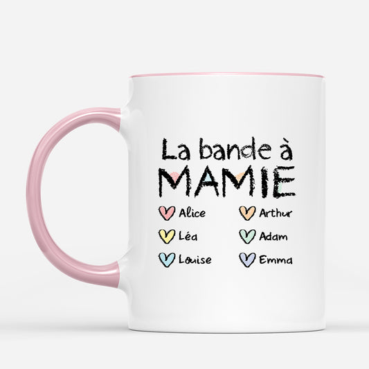 3254MFR2 mug personnalise la bande a papy mamie avec petit coeur 3254m6l5b