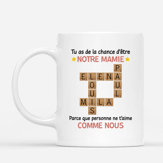 3422MFR1 mug pour mamie cadeaus mot croises personnalises 3422M6M5A