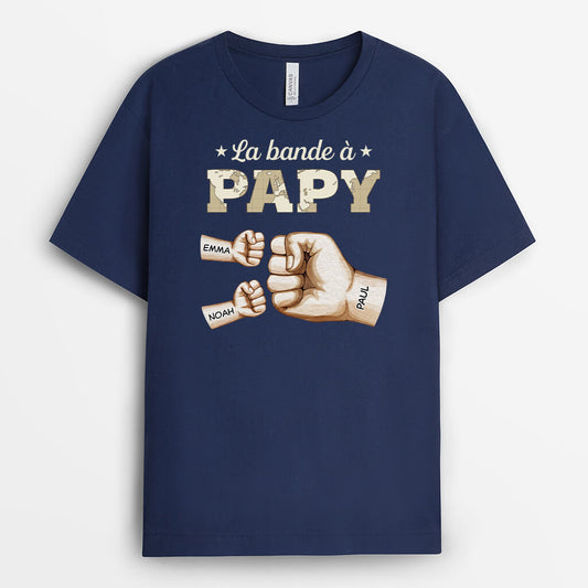 3508AFR2 la bande a papy avec check mains version carte tee shirt pour papy personnalise