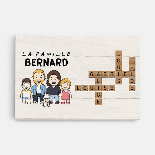 3598CFR1 la famille de _nom_ toile personnalisable pour famille