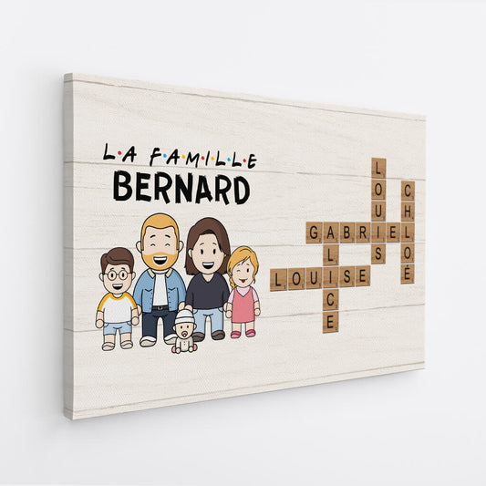 3598CFR2 la famille de _nom_ toile personnalisable pour famille