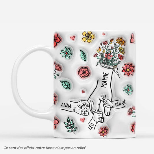 3606MFR1 mamie tenant les mains avec fleurs sauvages 3d mug mamie personnalisable_497ee3b9 8c82 4be2 9a0b 4ca4501a257a
