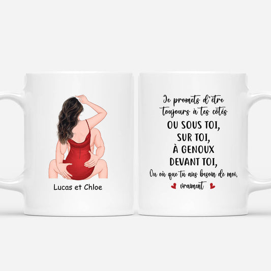 3726MFR1 je promets d_etre toujours a tes cotes mug personnalisable pour couple