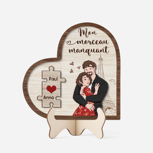 3782QFR1 plaque en bois personnalisee mon morceau manquant 3782q3h8g
