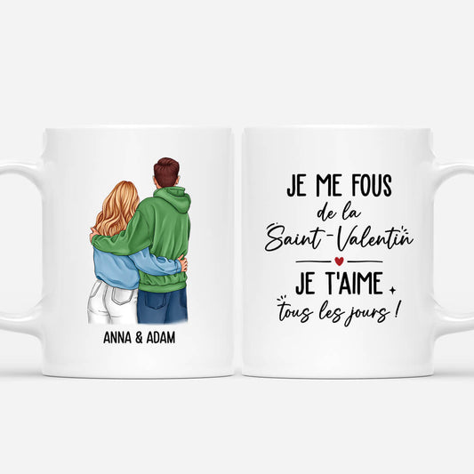 3792MFR1 je me fous de la saint valentin version romantique mug pour couple personnalise 3792M5I5G