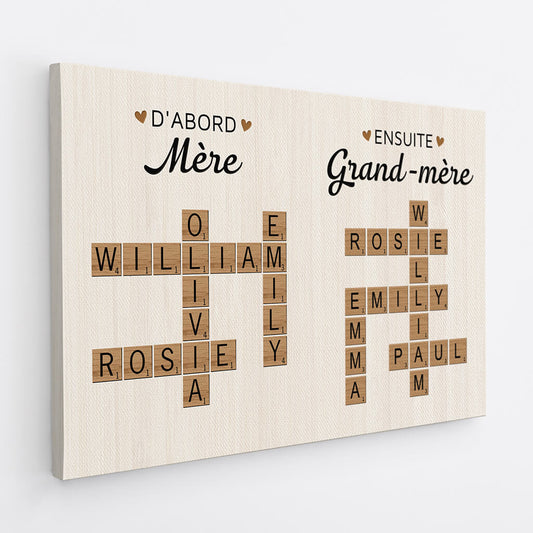 3800CFR2 tableau mamie personnalise dabord maman maintenant mamie cadeau mots croises 3800C_edf967e5 3237 486a a188 ed73d40c51d7